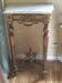 Golden wood and marble console in neoclassical style
