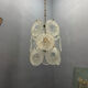 Chandelier en verre de Murano des années 1970