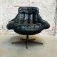 Vintage swivel lounge chair by HW Klein for Bramin, 1970s