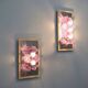 Sculptural Poliarte Murano glass wall sconces 1970s, set of 2
