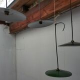 Set of 4 old pendant lamps