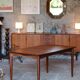 Johannes Andersen, table en teck et palissandre