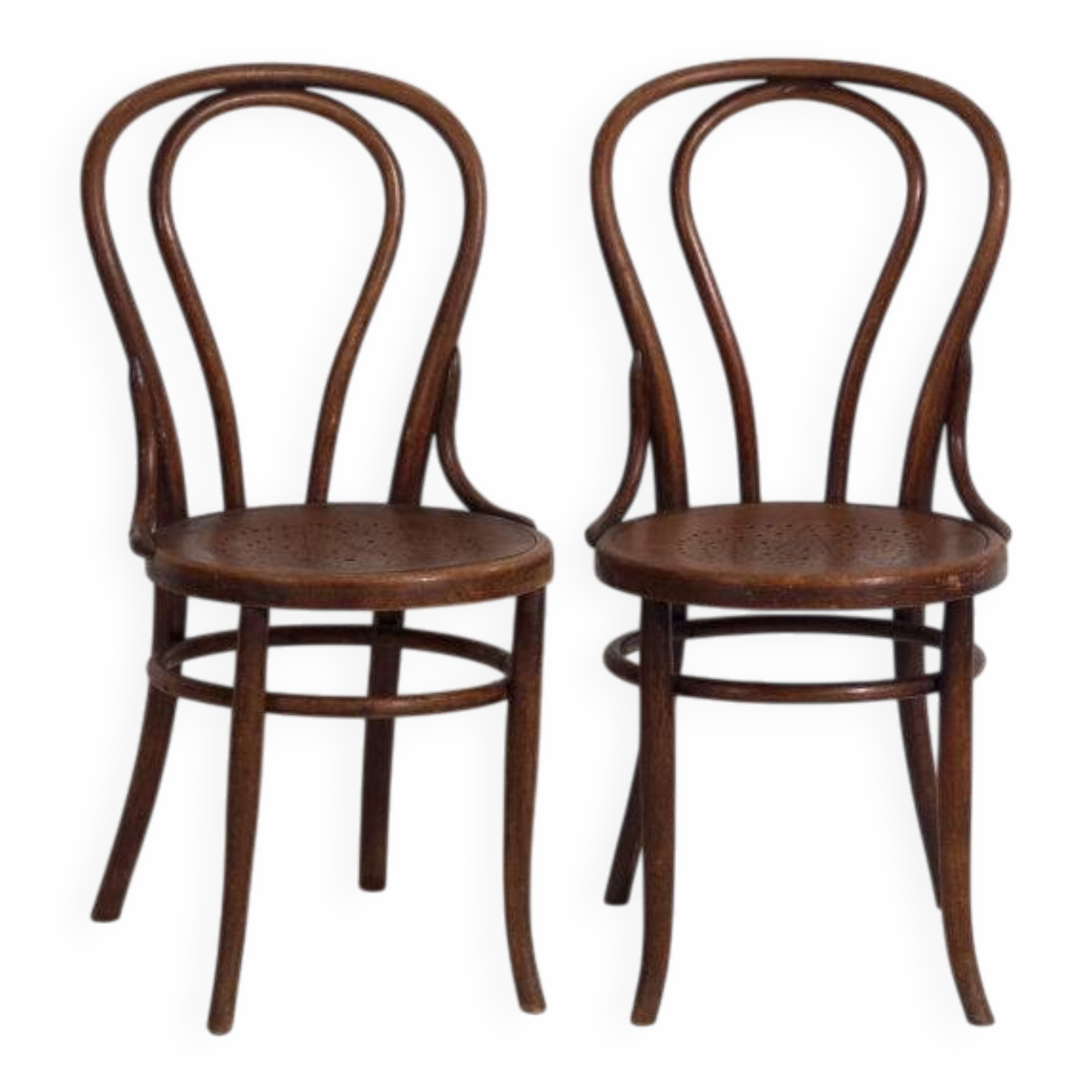 Pair of antique Viennese chairs (c. 1920). Set of 2, no. 2