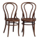 Pair of antique Viennese chairs (c. 1920). Set of 2, no. 2