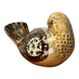 Bird sculpture in Danish studio pottery from the mid-century by Søholm, 1960s.