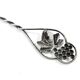 Salt spoon, mid-century modern, silver, Poland, 1970s