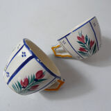 HB Quimper 2 cups and saucers