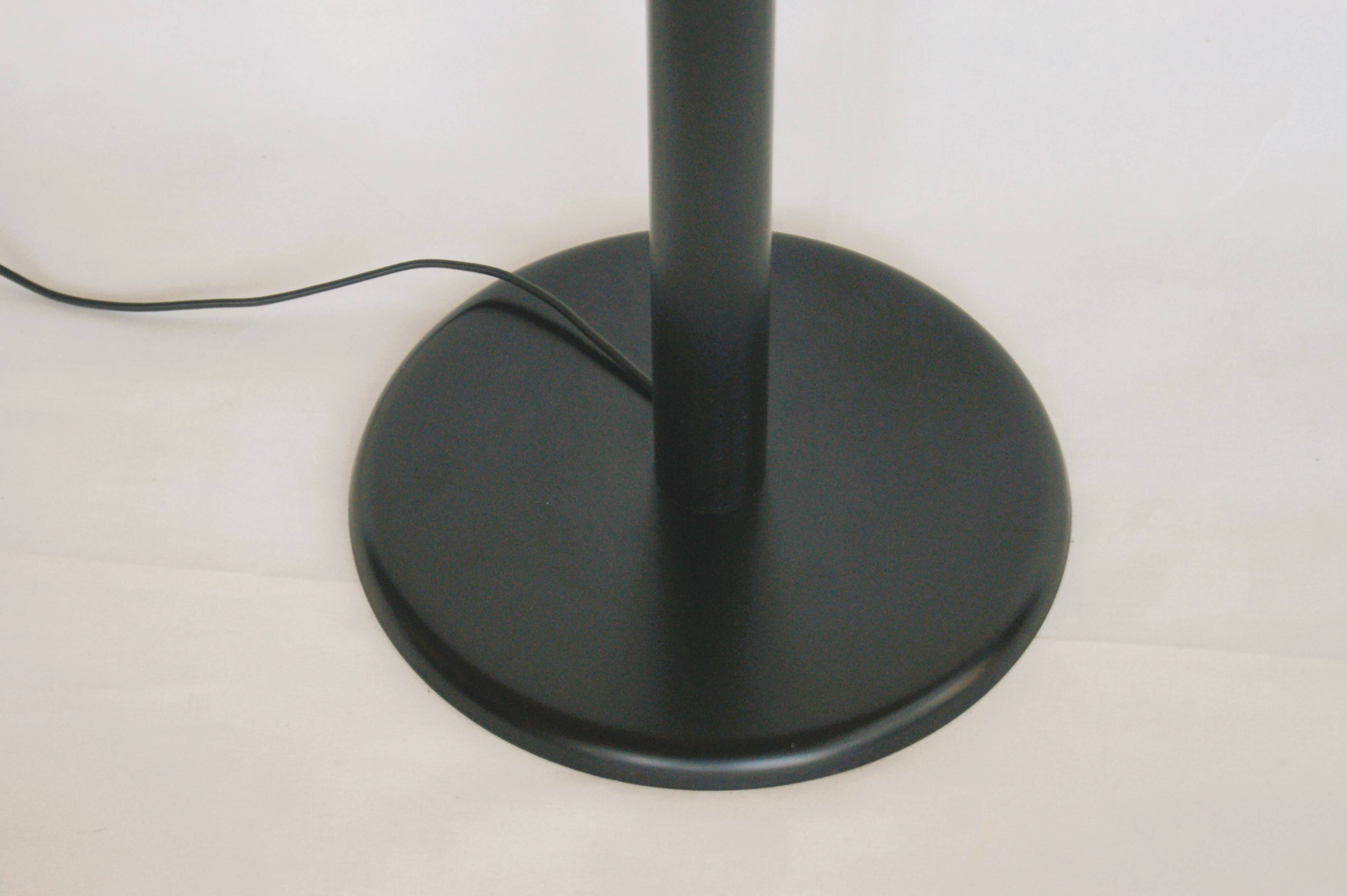 Rare black bendy tube floor lamp from LYFA Denmark - Star War era design late 1970s.