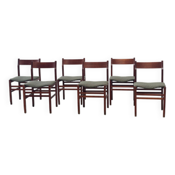 Set of six elegant Italian dining chairs
