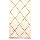 Berber rug with black diamonds 150x255cm