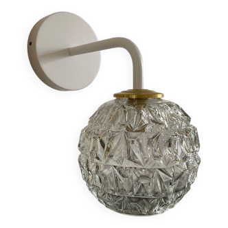 Wall lamp with vintage globe