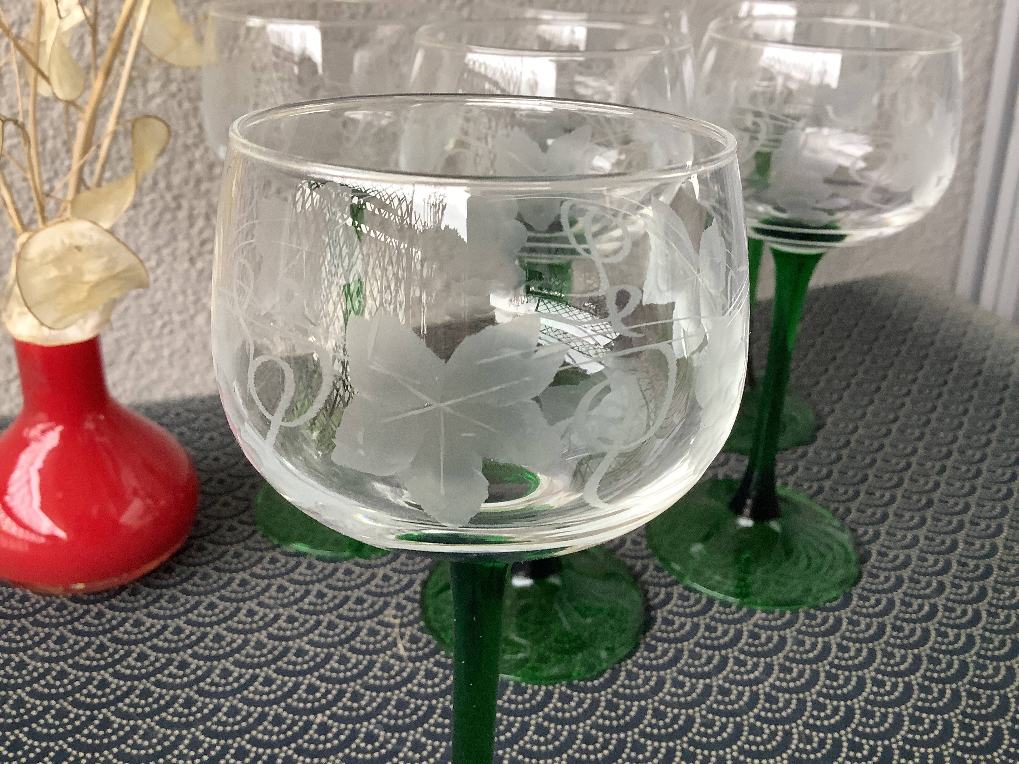 Chiseled French Roemer Alsace glasses - Bistro white wine glasses