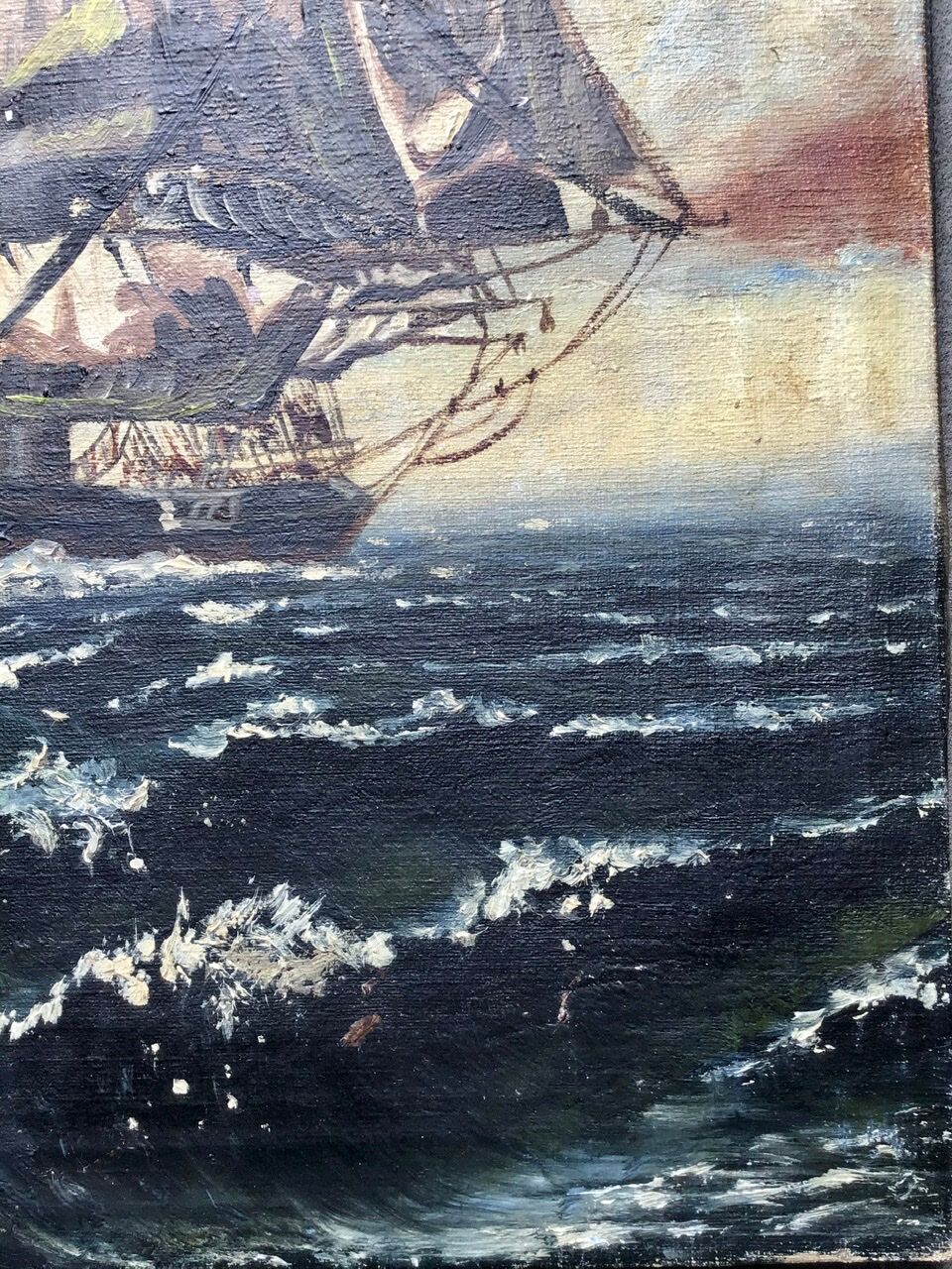 Ancient painting, Marine early 20th century
