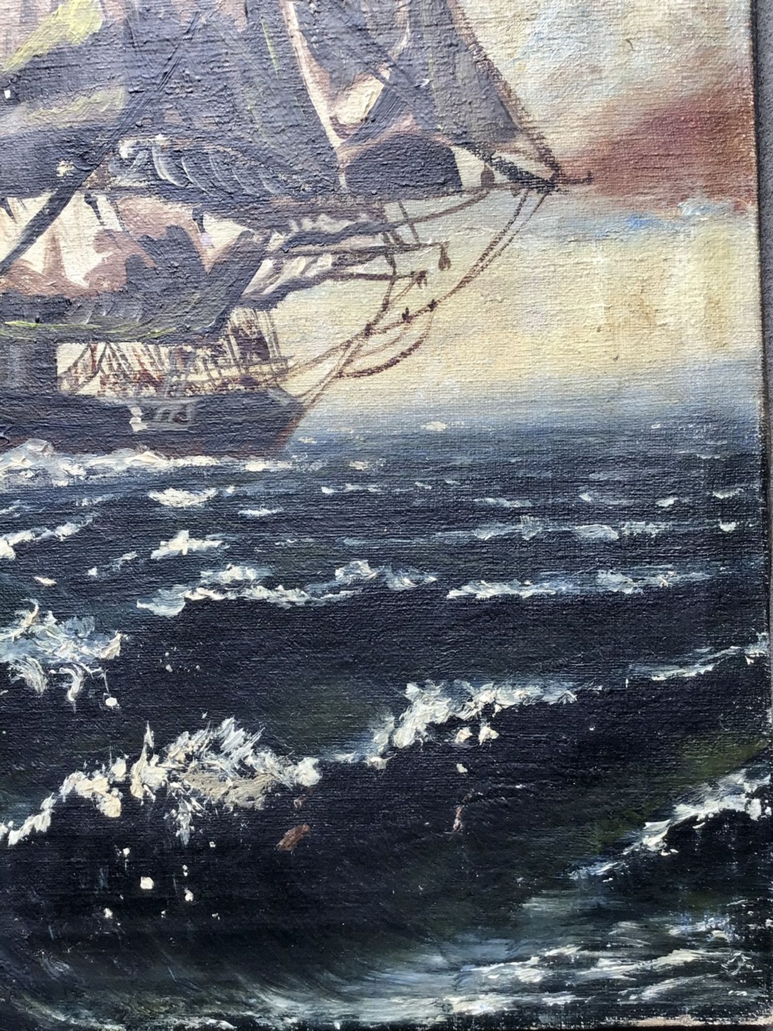 Ancient painting, Marine early 20th century