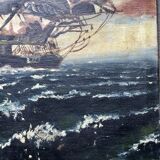 Tableau ancien, Marine début XX siècle