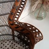 Emmanuelle rattan armchair Kok Maison 1970