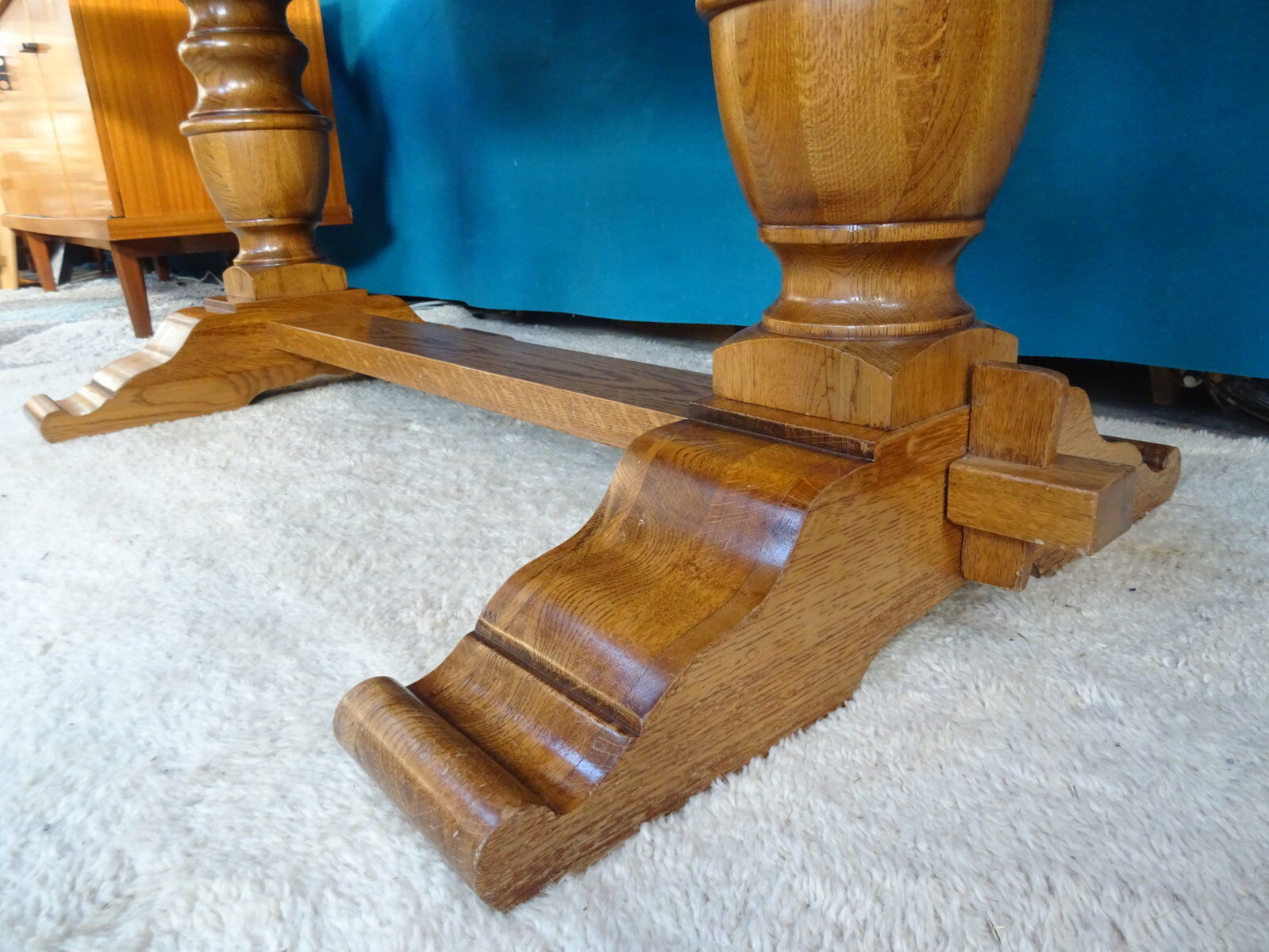 Farmhouse table in solid oak 190 cm