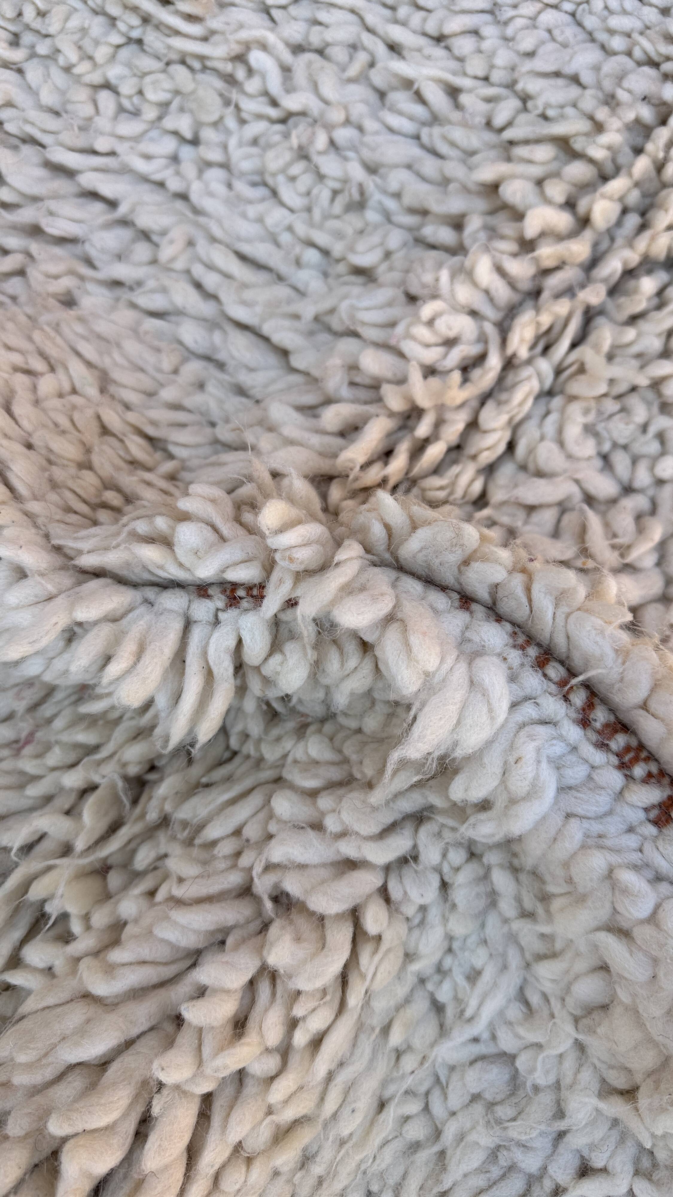 Beni Ourain Moroccan rug white - 238 x 157 cm