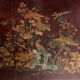 Square section coffee table with lacquered decoration Far East China Japan