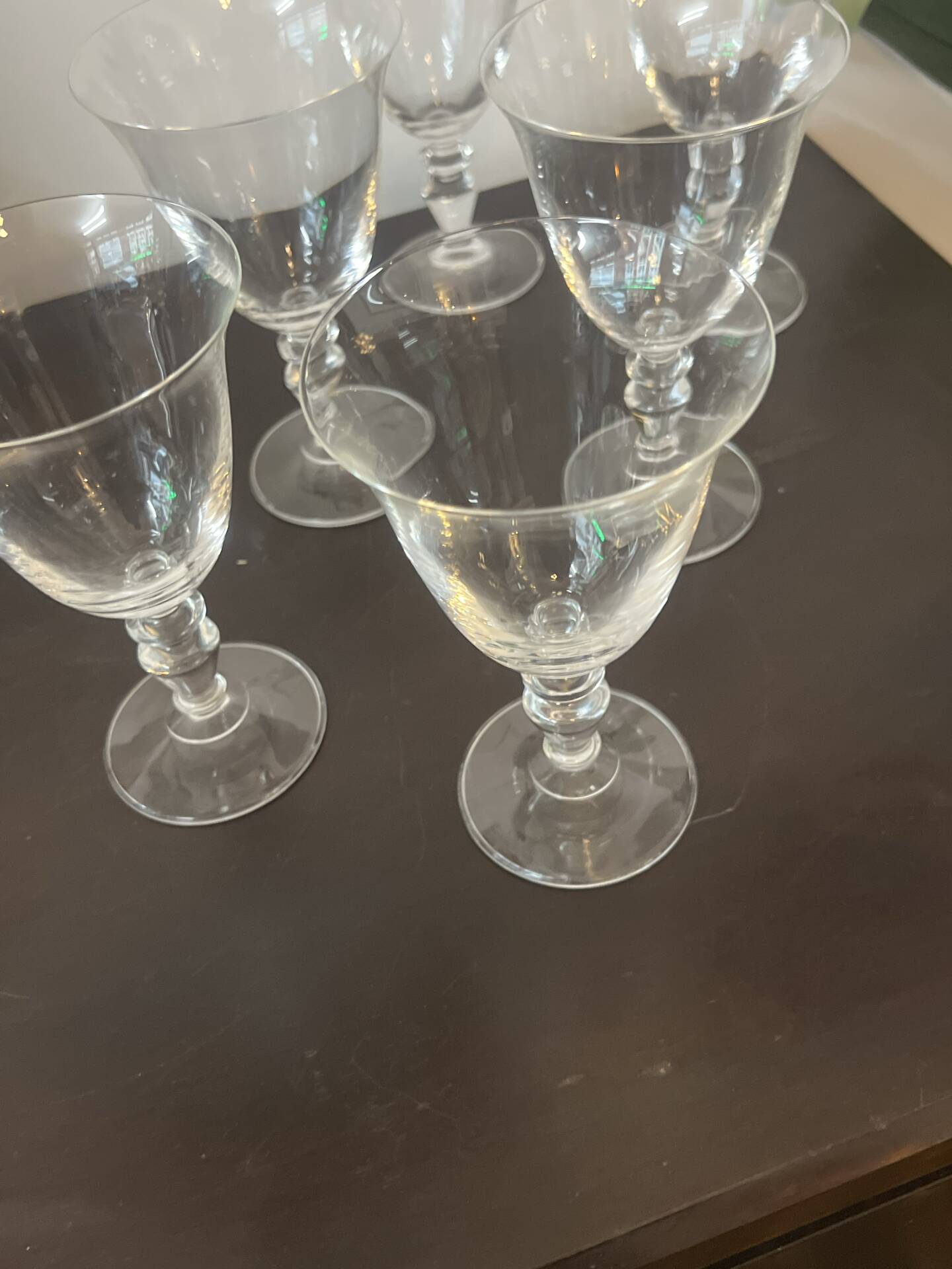 6 crystal glasses 1980
