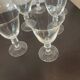 6 crystal glasses 1980