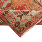 Handmade one-of-a-kind oriental beige runner rug 87 cm x 360 cm