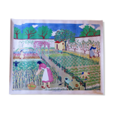 Affiche armand colin n°8 : au jardin potager