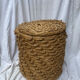 Vintage woven straw basket