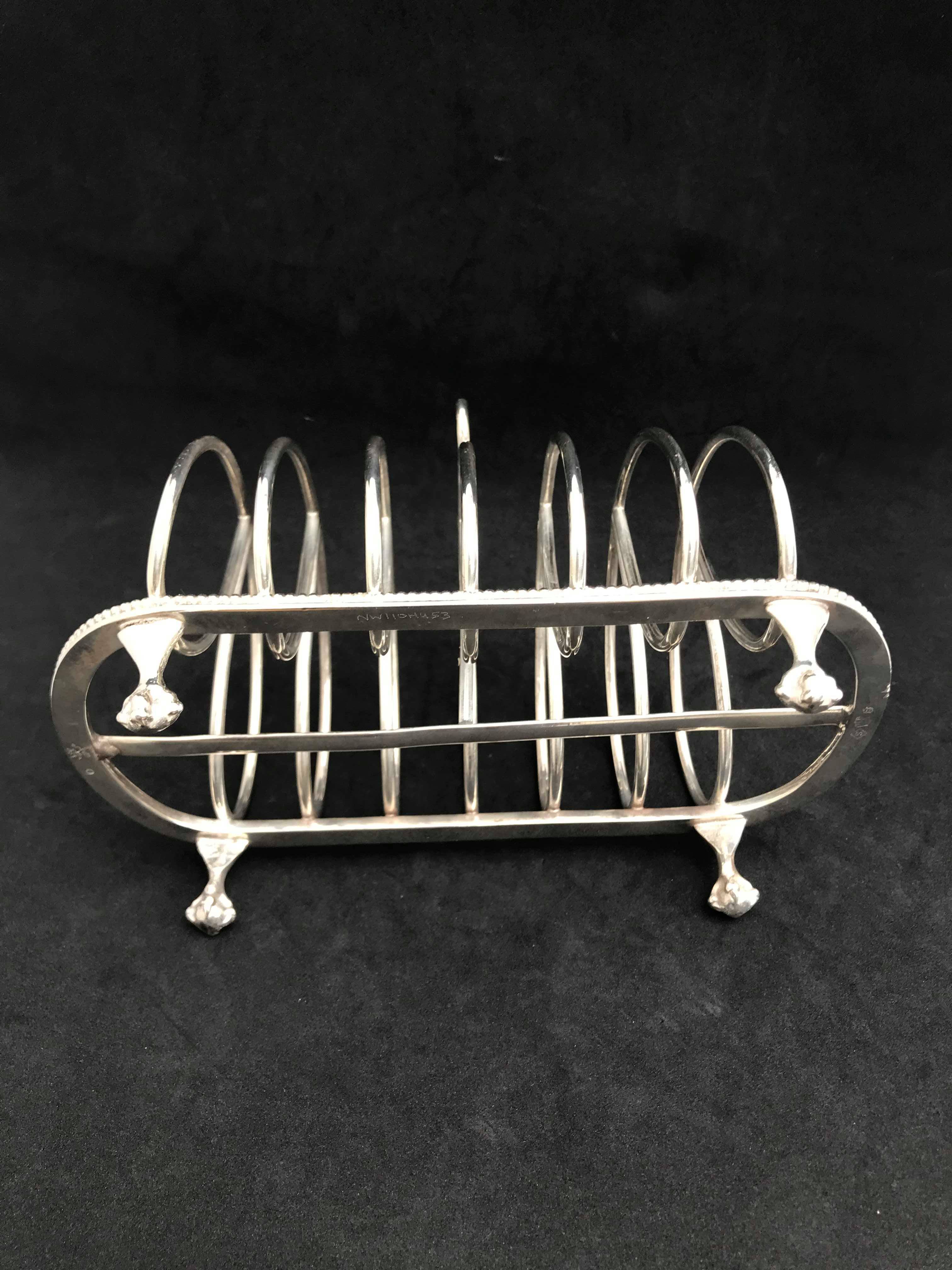 Victorian breakfast toaster set 6 toast bread slices