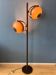 Herda floor lamp - mushroom floor lamp - mid-century brown