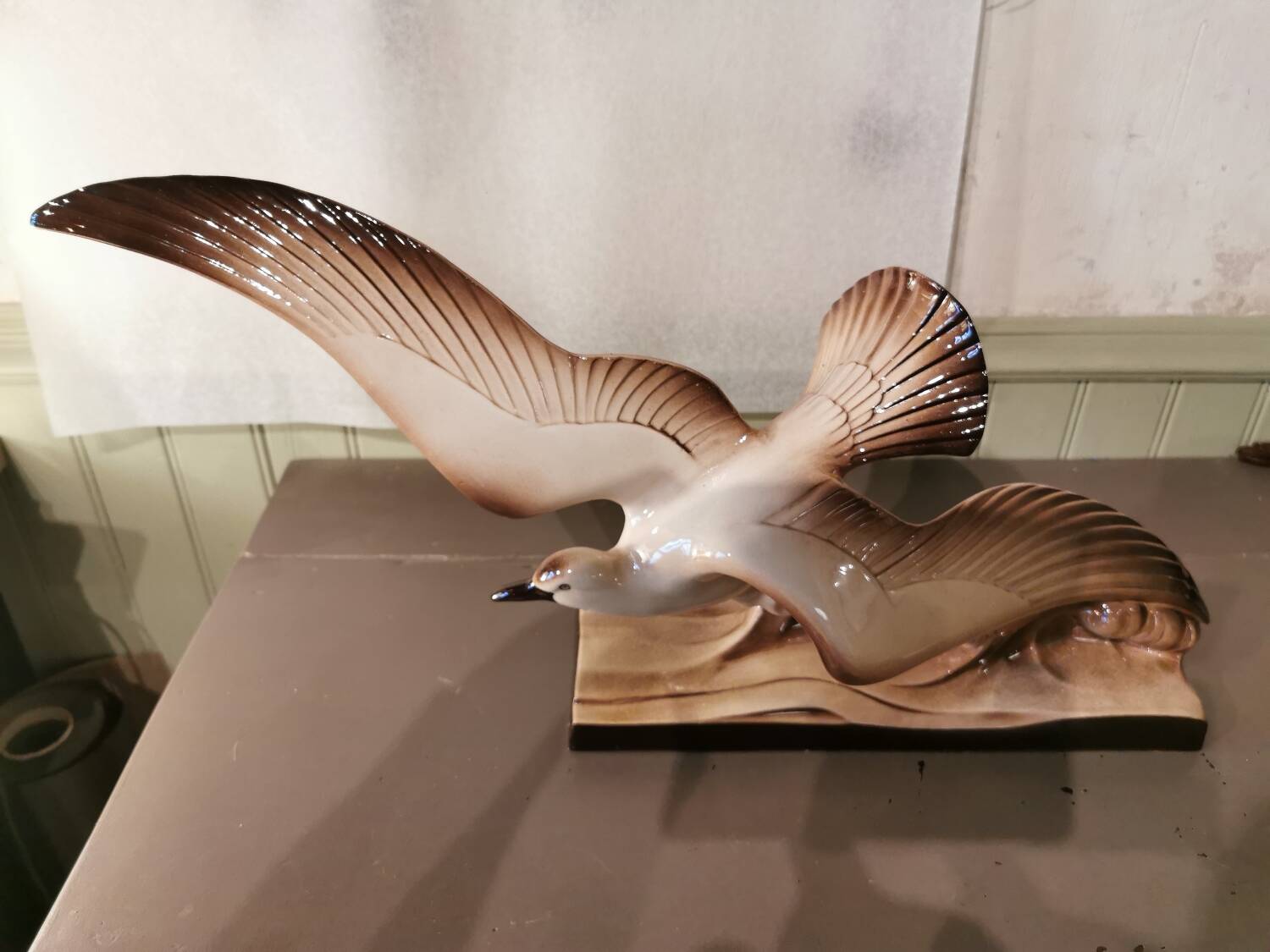 Art Deco Ceramic Bird