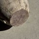 Large cream vase with double spiral handles in antique style, made of terracotta, H42 D3.