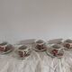 Saint-Amand Camélia, mid-20th century – 5 hand-painted cups