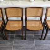 Set of 4 Baumann chairs, 1970s
