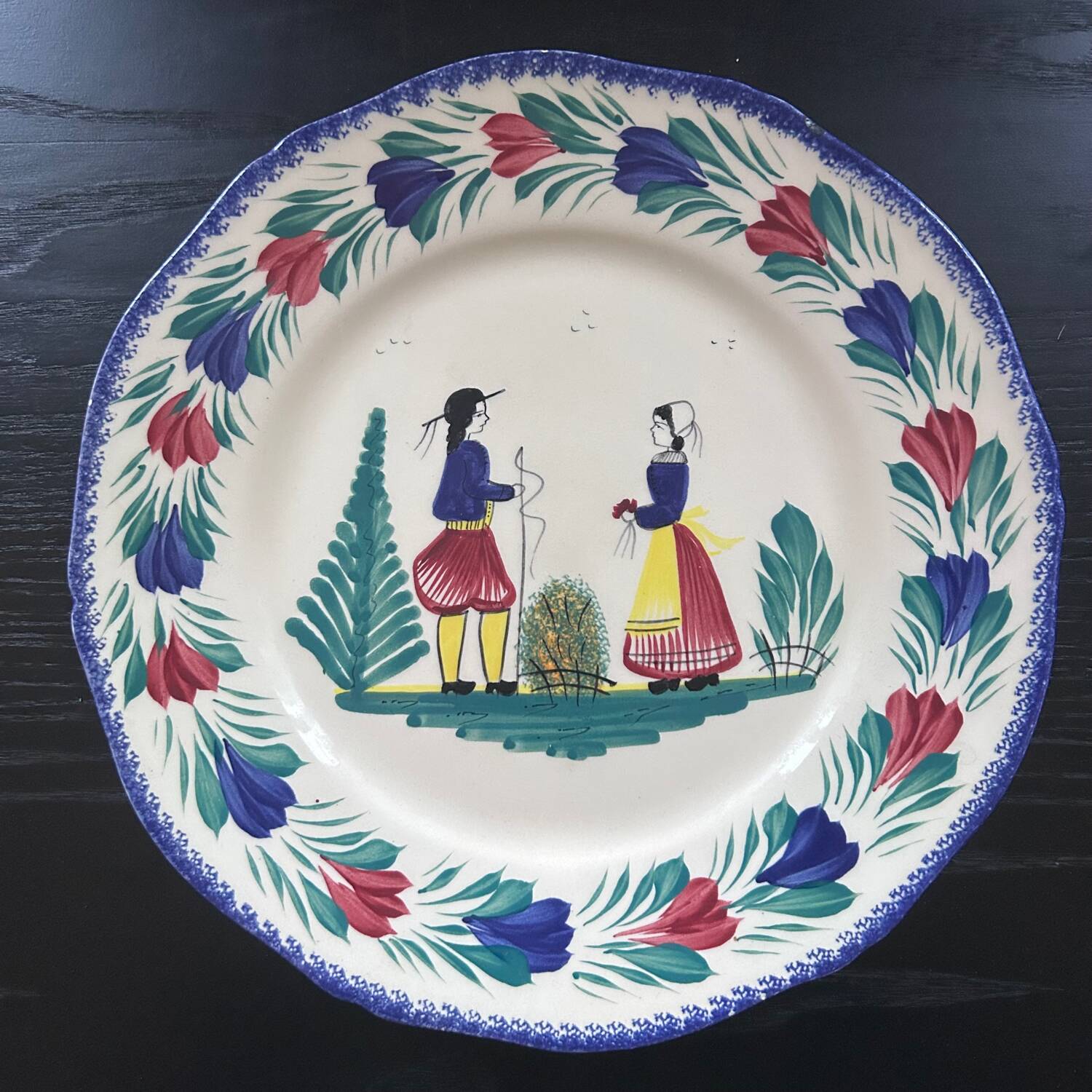 Serving dish HB Henriot Quimper