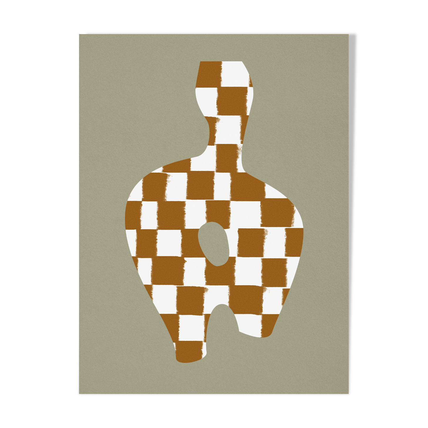 Chequers giclee art print, 50x70cm