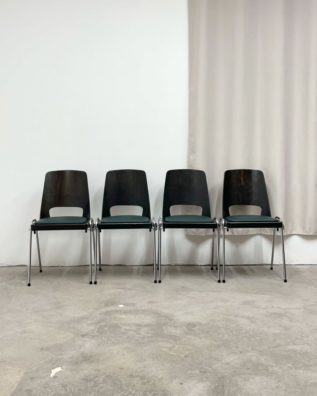 4 Baumann chairs, Manhattan model, circa 1970