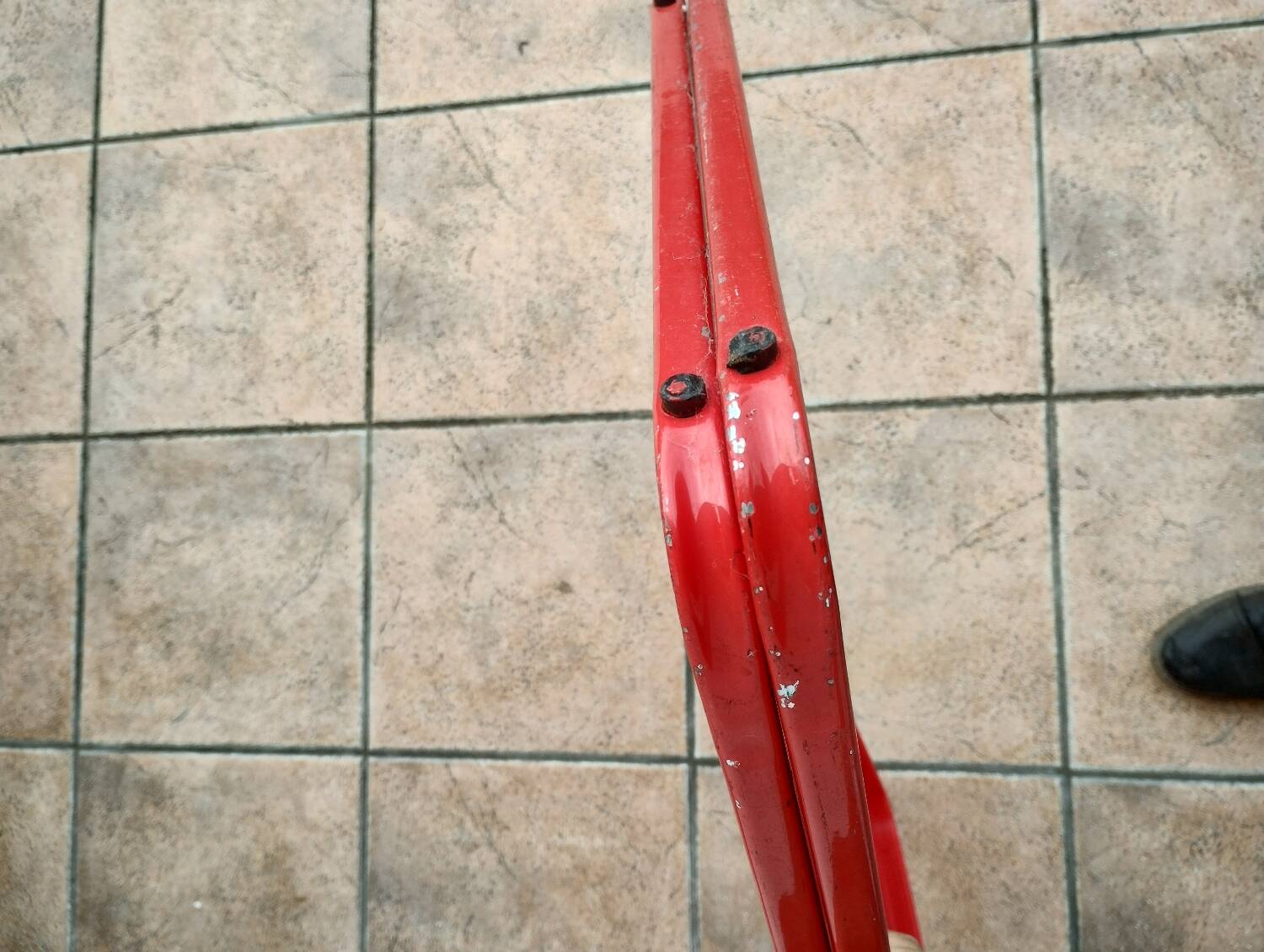 Pair of Italian folding chairs