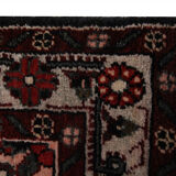 Traditional persian runner rug long oriental red beige wool carpet 89x518cm