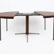 Table à manger Jorge Zalszupin ronde extensible palissandre jacaranda 1960