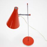 1960s Josef Hurka Red Desk Lamp, Czechoslovakia
