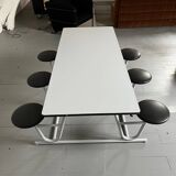 Refectory table and stools