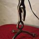 1970s forged steel brutalist style lamp