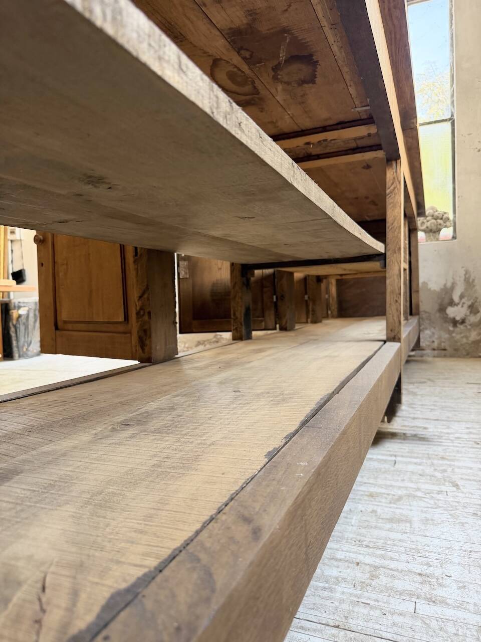 Rustic sideboard XXL 4m solid oak 1950
