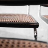 Set of 6 black Cesca B32 chairs by Marcel Breuer