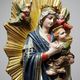 Antique statuette of the Virgin Mary of Perpetual Help, Roman cardboard, Raffl, Paris