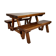 Table et de deux bancs, années 1960