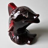 Vintage 'Vallauris' piggy bank dolphin