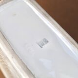 Imposing white Sgrafo Modern vase in porcelain, 1960s.