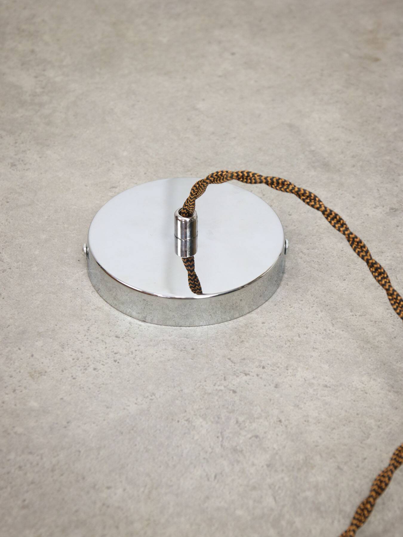 Large Space Age Pendant in White from Guzzini, 1970s